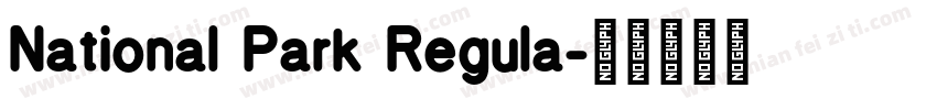 National Park Regula字体转换